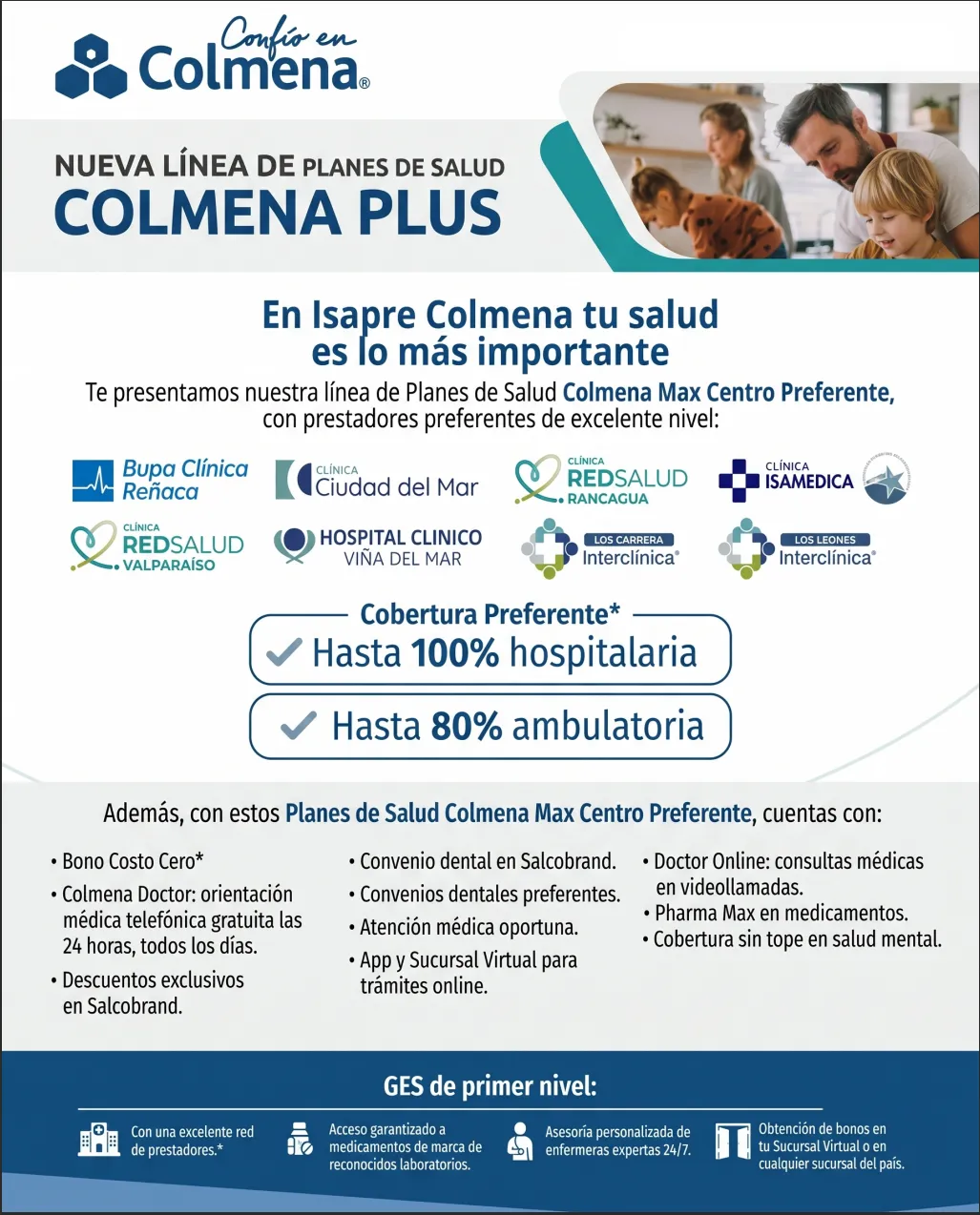 Portada de NUEVA LÍNEA DE PLANES DE SALUD COLMENA PLUS